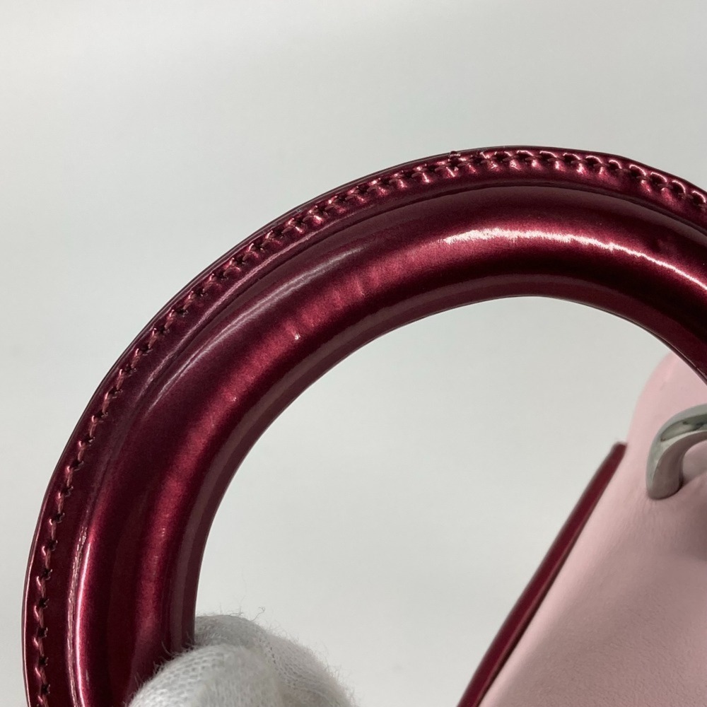 CHRISTIAN DIOR Pink Leather Shoulder Bag - Picture 7 of 16